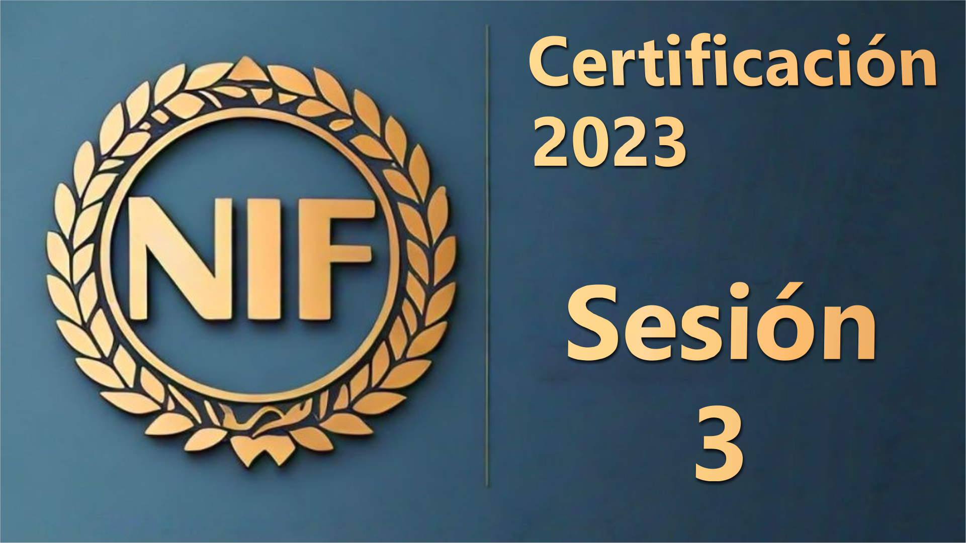 NIF 2023: Sesión 3